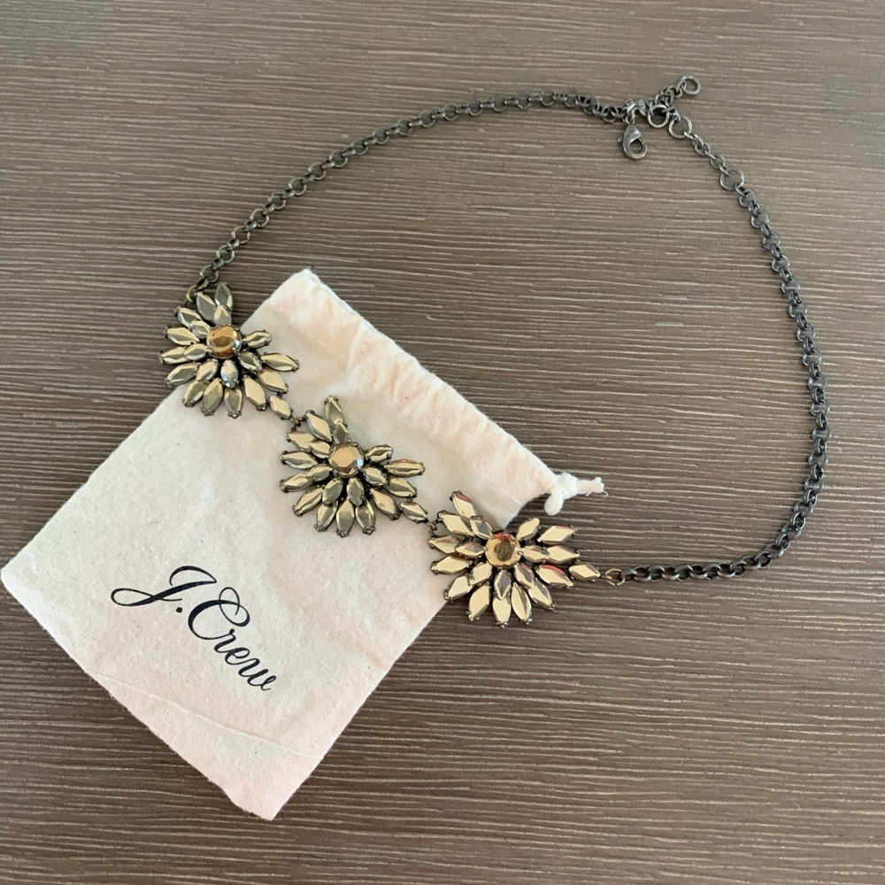 J Crew Bronze statement necklace